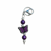 Load image into Gallery viewer, Purple for Lupus Butterfly Fidget Keychain
