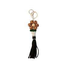 Load image into Gallery viewer, Floral Fringe Keychain
