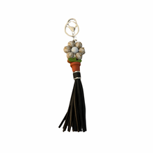 Load image into Gallery viewer, Floral Fringe Keychain
