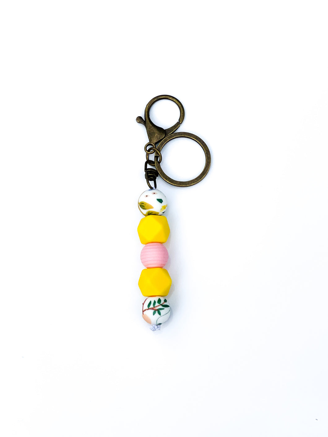 Floral Print Fidget Keychain