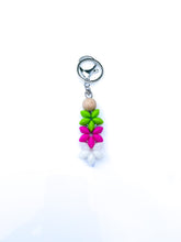 Load image into Gallery viewer, Floral Beaded Fidget Keychains
